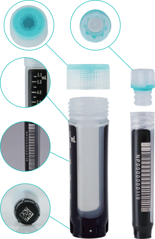SBS Format Cryogenic Tubes