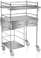 Stainless steel dressing changing car type II