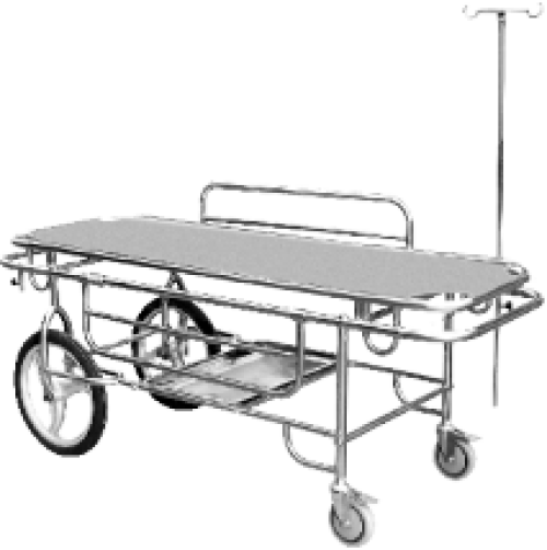 Stretcher cart (2 large and 2 small wheels) (soft surface)