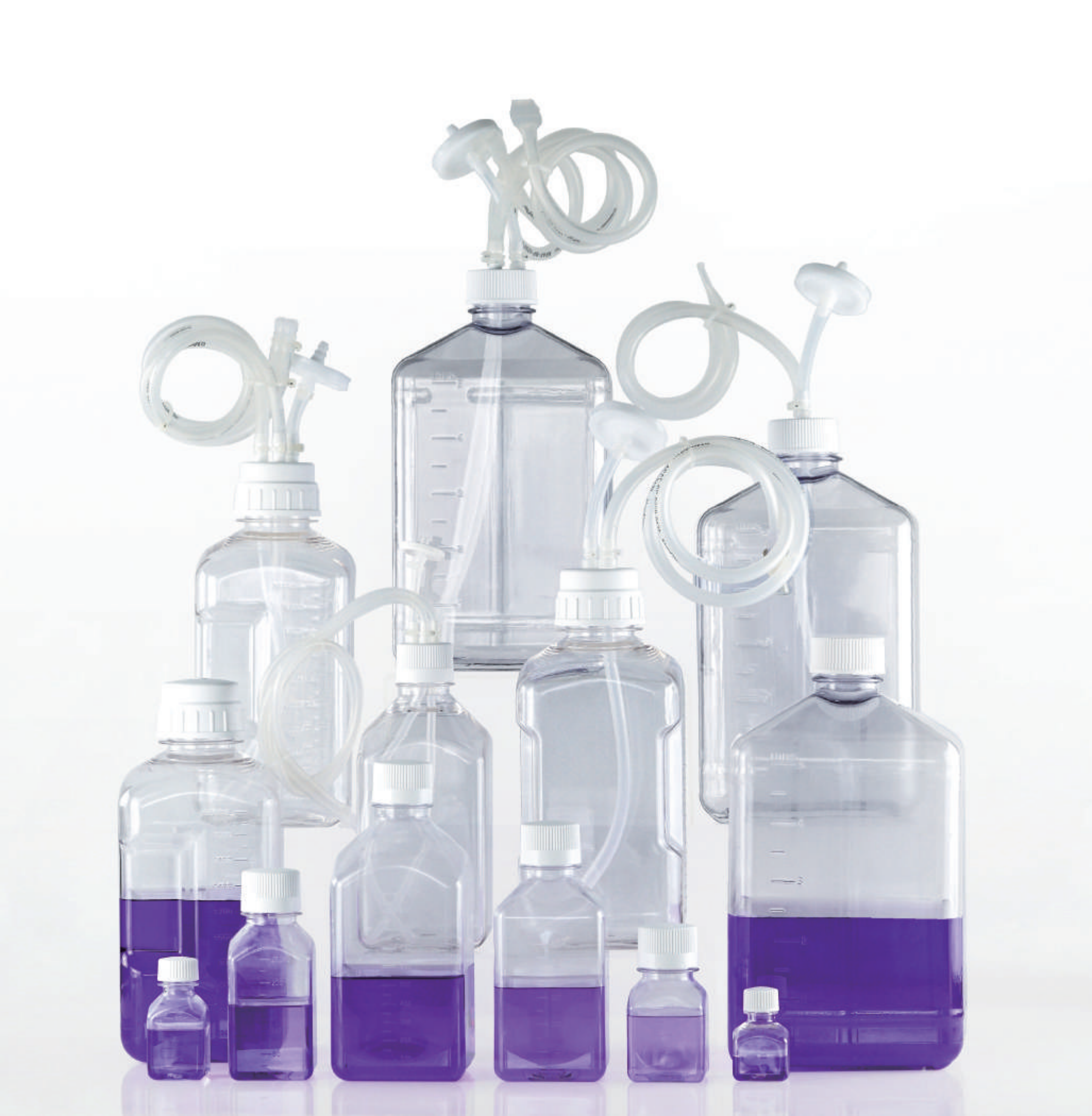 Square Bottle & Closed System Solution